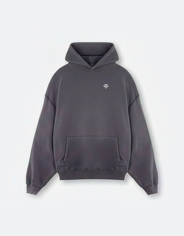Heavyweight Warm Up Hoodie (Washed Black)